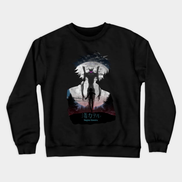 Evangelion Kaworu Nagisa Crewneck Sweatshirt by ND Studio